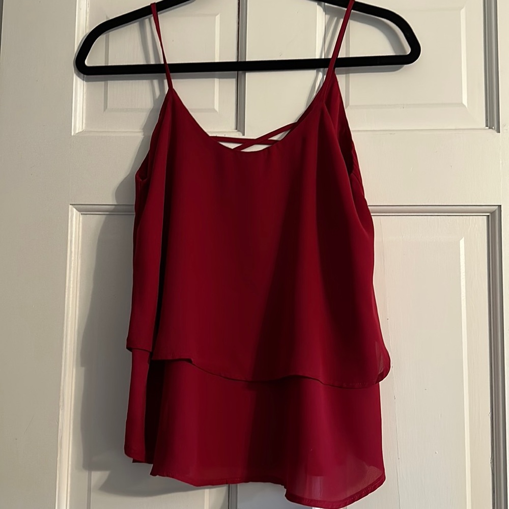 Red tank top